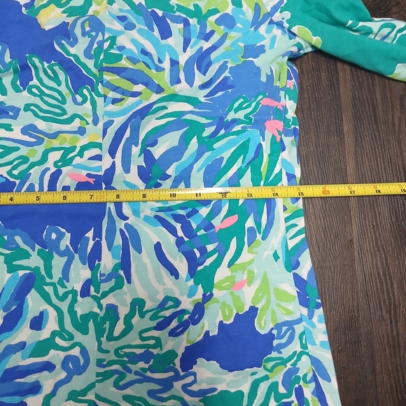 Lilly Pulitzer Blue and Green Floral Dress - Picture 7 of 7